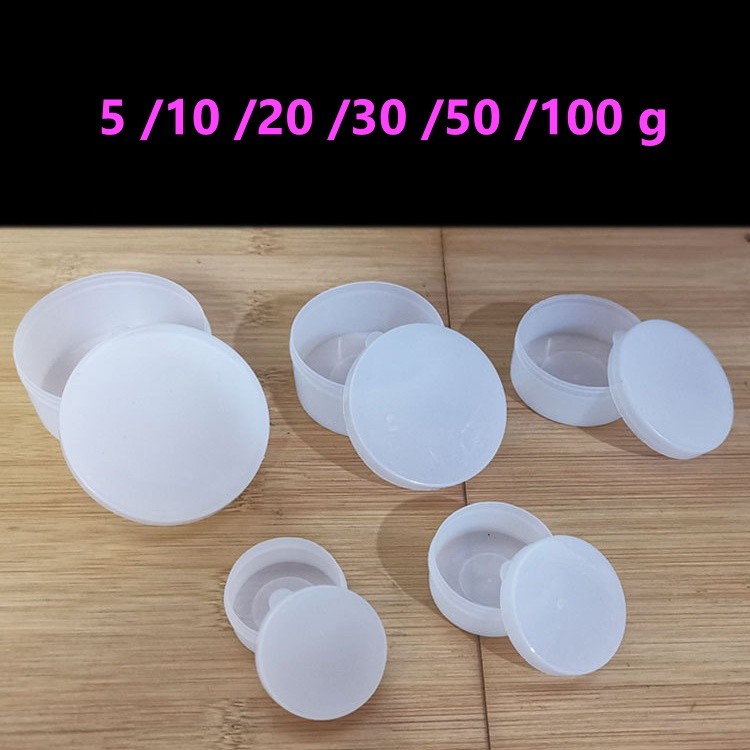 ตลับพลาสติก ตลับใส่ครีม ตลับป้องกันแสง ตลับพกพา 5/10/20/30/50/100 กรัม