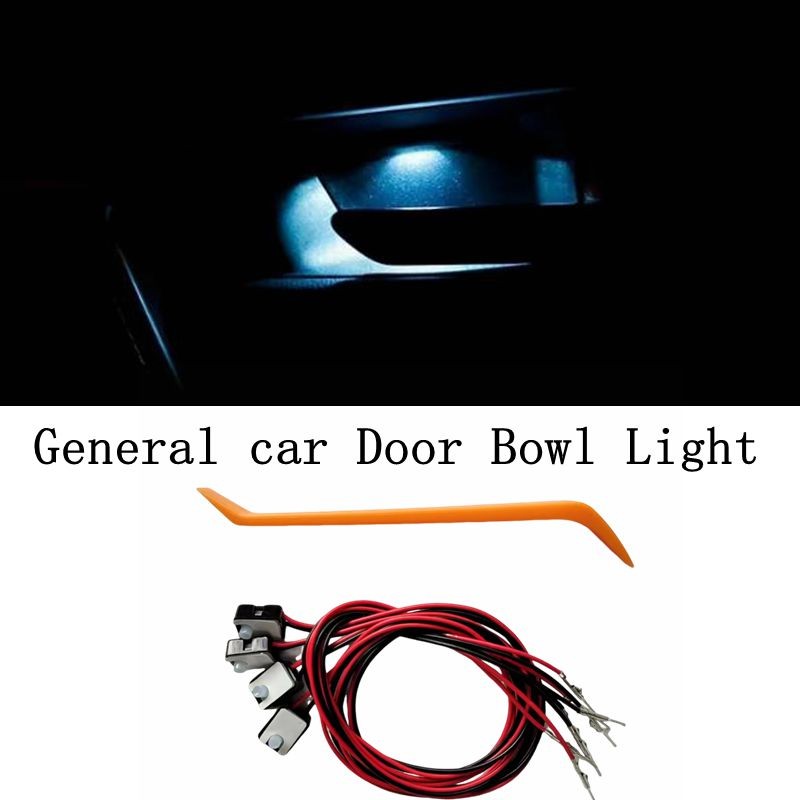 12V Car door bowl light concealed installation door handle light LED red, green, blue, white, yellow, ice blue, pink