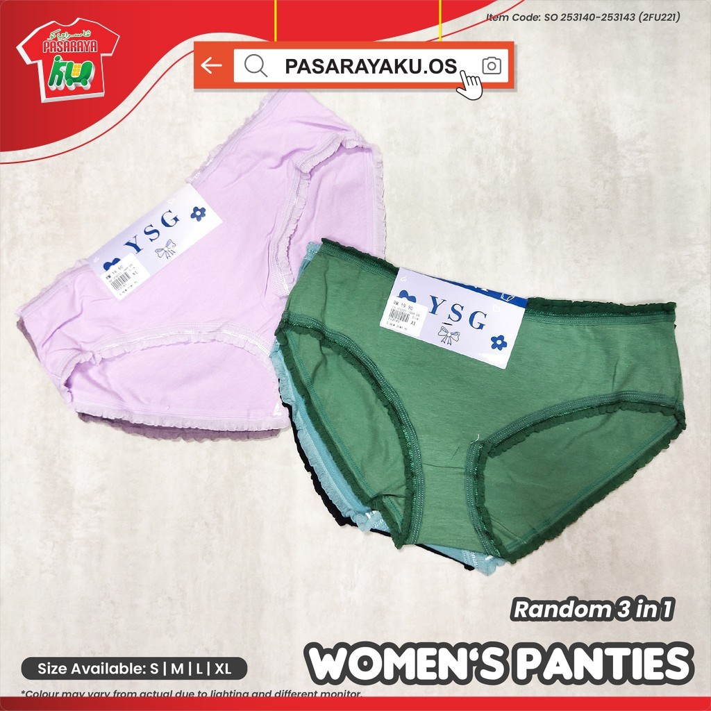 WOMEN PANTIES WOMEN UNDERWEAR 3 IN 1