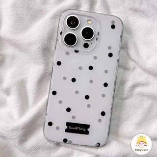 เคสไอโฟน 11 สำหรับ iPhone 17 16 13 11 15 12 14 Pro Max 16Plus 14Plus 15Plus จุดเล็ก ๆ ที่สดใหม่สีสันสดใสปกใหม่ IMD