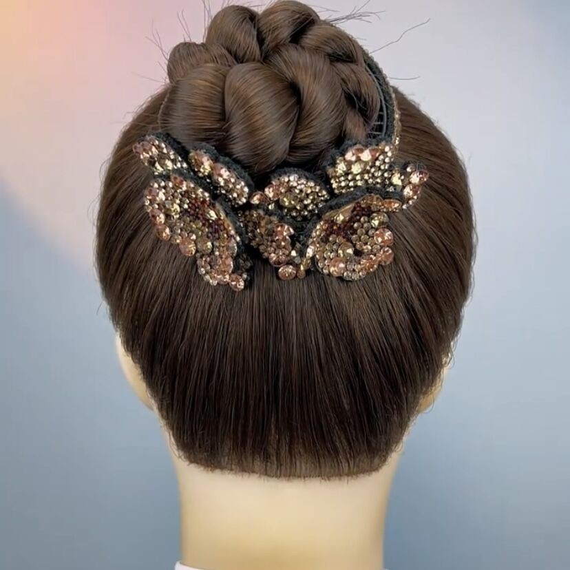 สินค้าใหม่ กิ๊บดอกไม้เพชรส่องแสง กิ๊บรูปดอกโบตั๋น แฟชันปี 20250626