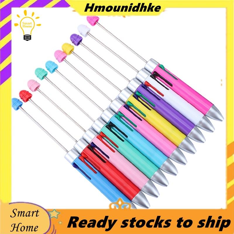 10ชิ้นสี่สีเติมปากกาทําเองธุรกิจเติมปากกาน่ารักประดับด้วยลูกปัดปากกาลูกลื่นปริศนาหลายสีเครื่องประดับลูกปัดบอลปากกา
