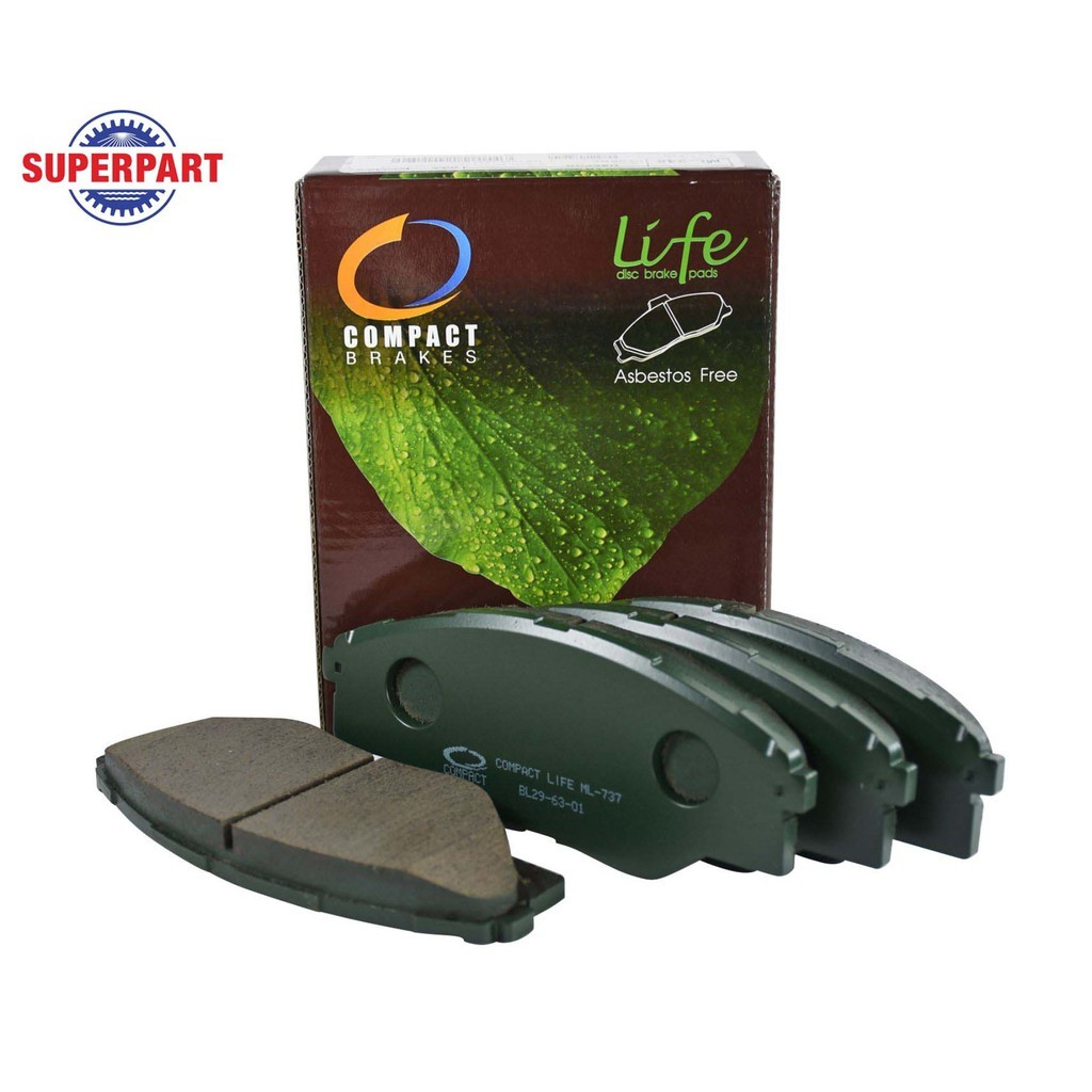 Compactผ้าดิสเบรคหน้า VIGO SMART ปี 2008-2010 COMPACT LIFE (ML-737-COMPACT)
