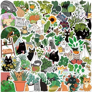 Tropical green plants sticker INS ปลูก ใบไม้ พืชเมืองร้อน  ส…