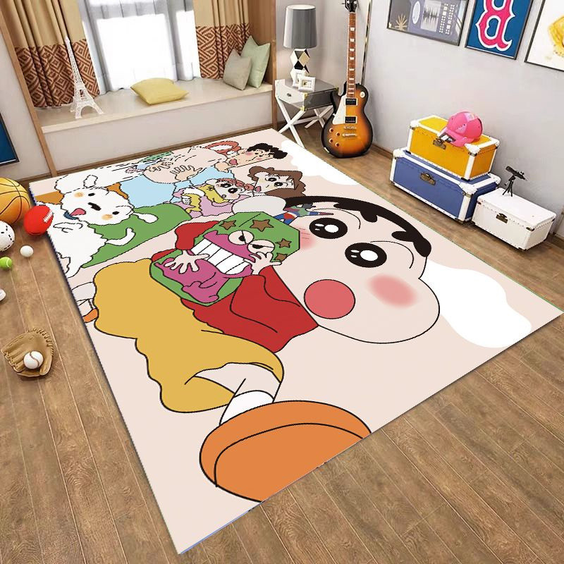 การ์ตูนน่ารักเครยอนชินจังห้องนอนพรมห้องเด็กข้างเตียงในครัวเรือนเต็มพรมปูพื้นห้องนั่งเล่น AI7เจ