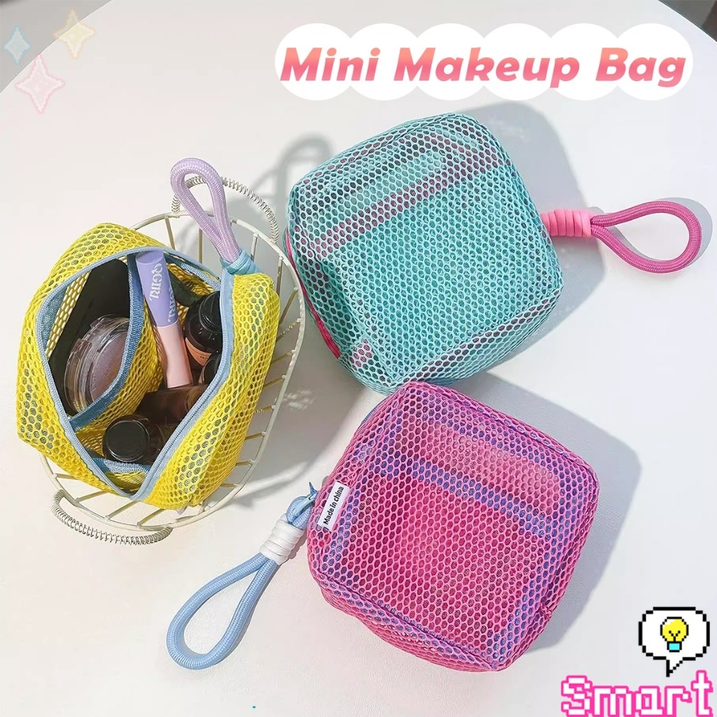 SMART【มีสินค้าในสต๊อก】 1 ชิ้น สีแคนดี้ กระเป๋าเครื่องสําอางค์ เหมาะสำหรับการเดินทาง มีหลายสี Makeup bag - รูปที่ 2