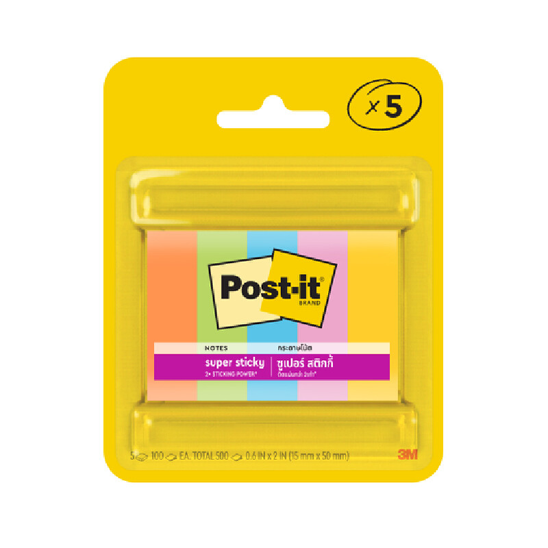 POST-IT โน้ต เพจมาร์กเกอร์ 1.27X5ซม. (แพ็ค5) รุ่น 670-5SSAU