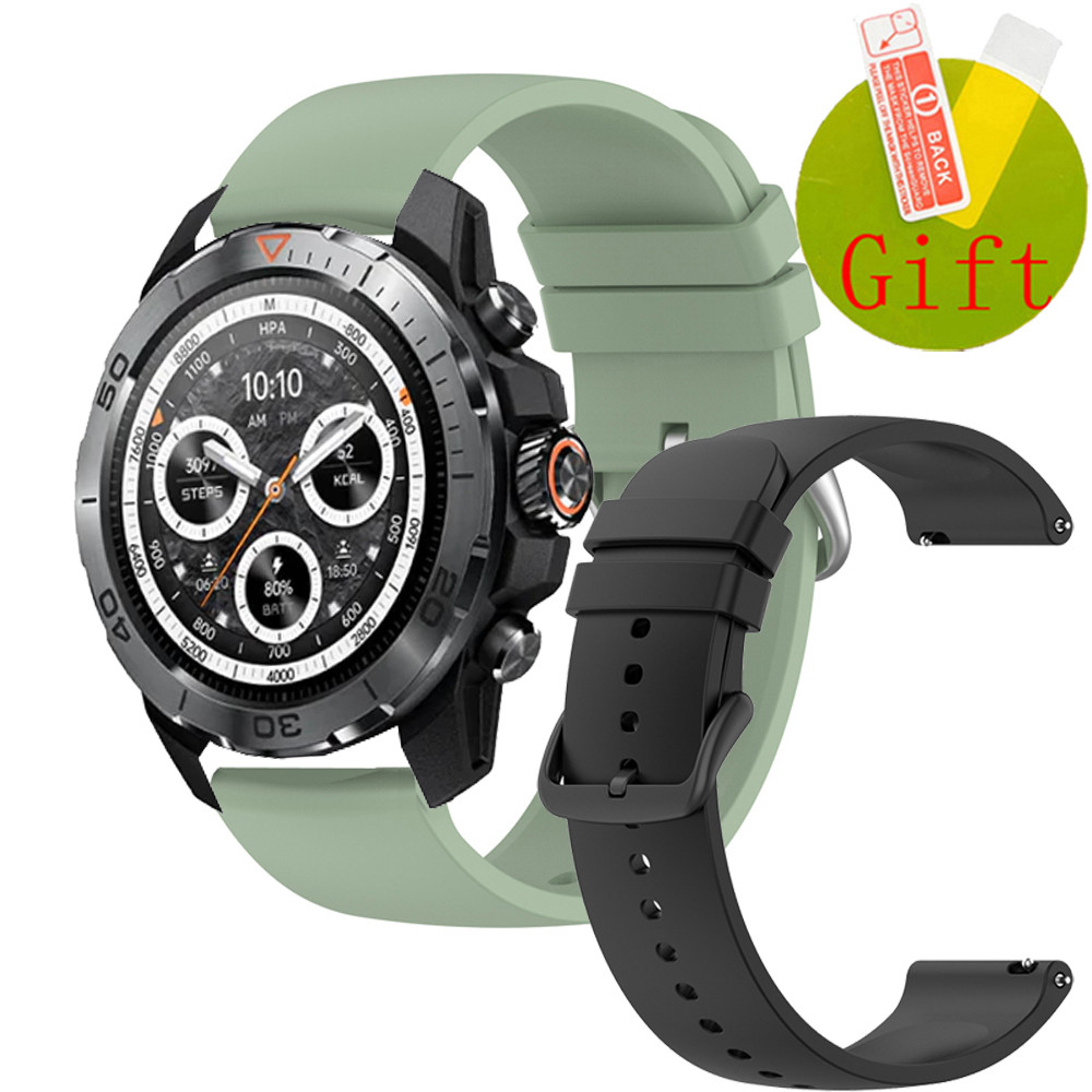 Mibro นาฬิกา GS Explorer สายซิลิโคนสําหรับ Mibro นาฬิกา GS Active สมาร์ทวอท์ชป้องกันหน้าจอฟิล์มสายรัดข้อมือสร้อยข้อมืออุปกรณ์เสริม
