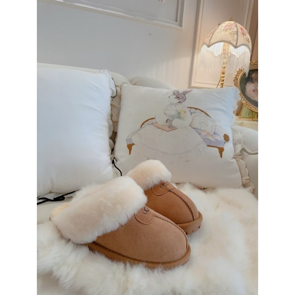 บูท Uggs กันลื่น หุ้มเข่า หนามาก แฟชั่นรองเท้าสำหรับฤดูหนาวปี 2024