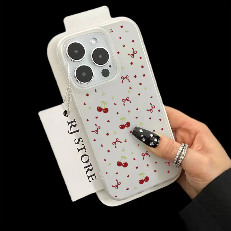 เคส ไอโฟน For iPhone 13 14 15 สากล เคสโทรศัพท์มือถืออะคริลิคใสโบว์สีแดงเชอร์รี่11 12 ProMax 7 8Plus X XSMax XR ราคา ถูกที่สุด ดีลบีเคเค แกลเลอรีภาพที่ 6