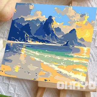 [มีเฟรม] 20*20 /30*30 ซม ระบายสีตามตัวเลข ภาพวาดตกแต่งอะคริลิก ของขวัญที่ดีที่สุดสำหรับเด็ก ของขวัญ DIY