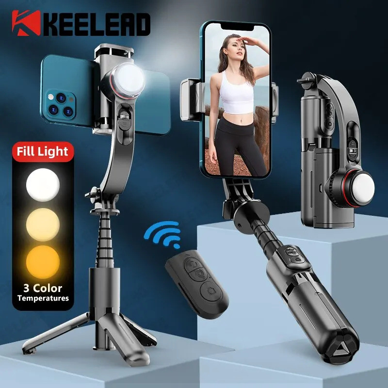 L18ที่วางโทรศัพท์มือถือ Stabilizer Handheld Stabilizer selfie Stick MINI Anti-Shake Steady Take Clou