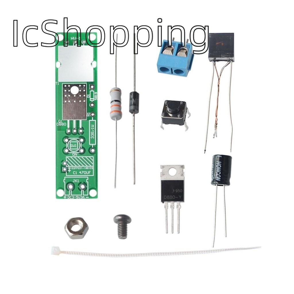 Hv-1 แรงดันไฟฟ้าสูง Igniter DIY ชุด Arc Ignition Parts DIY ชุด Arc เครื่องกําเนิดไฟฟ้า Arc บุหรี่ Igniter โมดูล PCB บอร์ด DC 3V 5V 3A