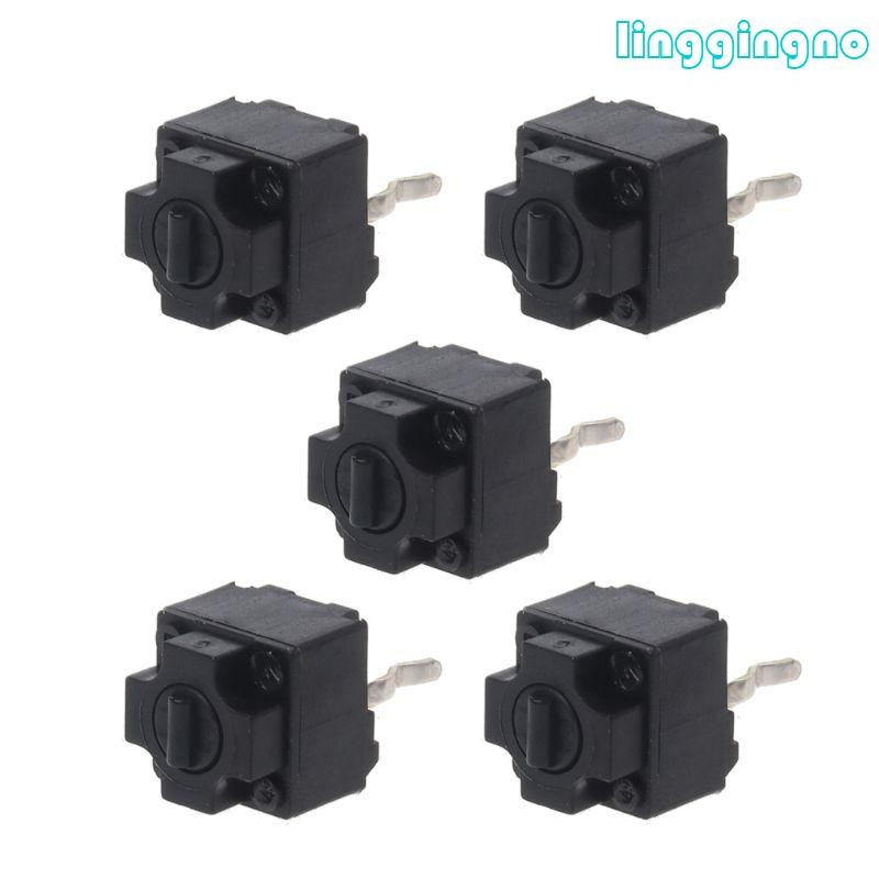 Rr 5 ชิ้นเมาส์เดิมสแควร์ Micro สวิทช์ปุ่ม EVQP0E07K Baolei Shark IE4 0 จุดสีดํา 6x6x7 45
