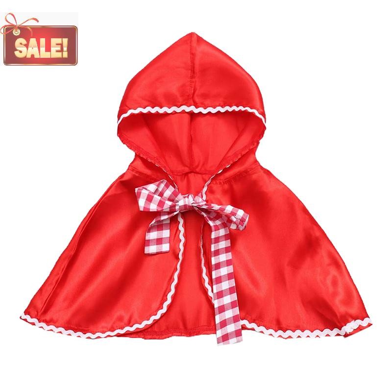 Bl หนูน้อยหมวกแดงเครื่องแต่งกาย Cape Dress Up ฮาโลวีน Capelet คอสเพลย์เสื้อคลุม A