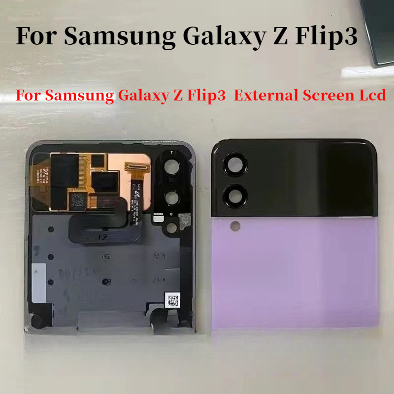 สําหรับ Samsung Galaxy Z Flip3 Z Flip 3 หน้าจอภายนอกจอแสดงผล Lcd หน้าจอสัมผัส SM-F7111B SM-F7111B/DS SM-F7111N เปลี่ยนประกอบ
