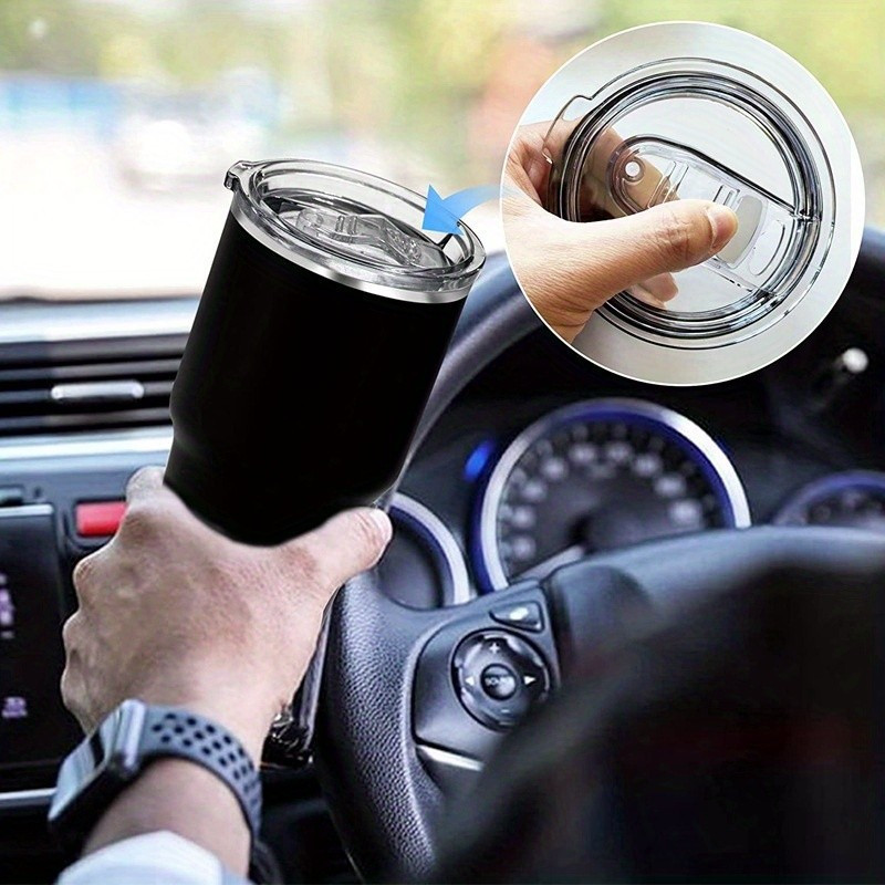 เอ็มแอนด์เค |  20/30oz Icemaster Cup Push Lid Universal Car Coffee Cup ฝาปิดปิดผนึกป้องกันการรั่วโปร่งใสถ้วยฝาปิด ราคา ถูกที่สุด ดีลบีเคเค แกลเลอรีภาพที่ 8