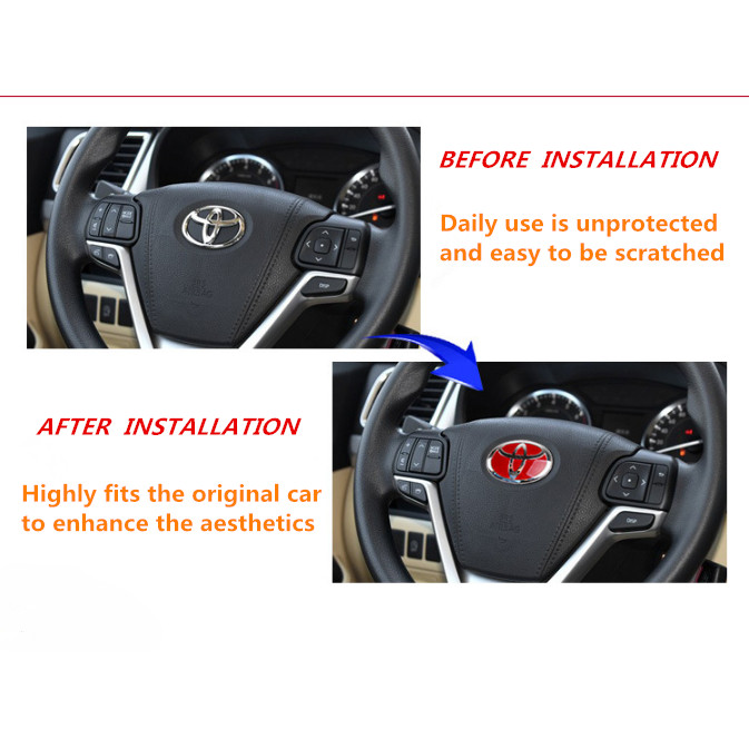 (1ชิ้น)TOYOTA Vios Camry Altis RED EMBLEM LOGO