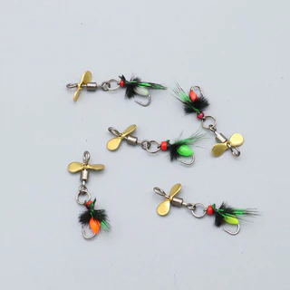 【CUNDA】🔥Flying Fly ซุปเปอร์มินิน่ารัก ตะขอล่อตกปลาไมโคร ตะขอแมลงจําลอง พร้อมเลื่อมหมุน ดึงดูดความสนใจของปลาได้เป็นอย่างดี เหยื่อตกปลา พร้อมตะขอ เหยื่อปลอม เหยื่อตกหมึก เหยื่อตกปลาหน้าดิน เหยื่อปลอมตกปลาช่อน เยื่อปลอมตกปลา เหยื่อตกปลาปลอม