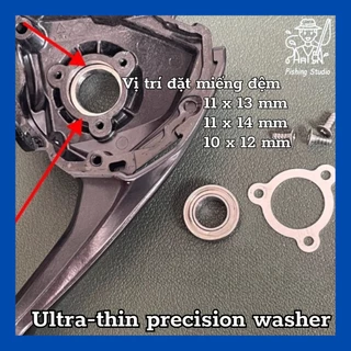 Adjust Washer ปะเก็นชิมบางเฉียบเพื่อปรับ SHIMANO, DAIWA, รอกตกปลา ABU...- เครื่องซักผ้า Shim