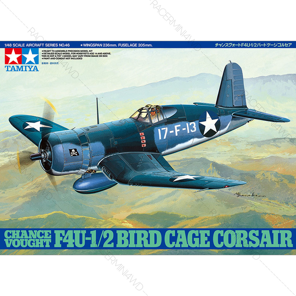 TAMIYA 1/48 Chance Vought F4U-1/2 Bird Cage Corsair 61046