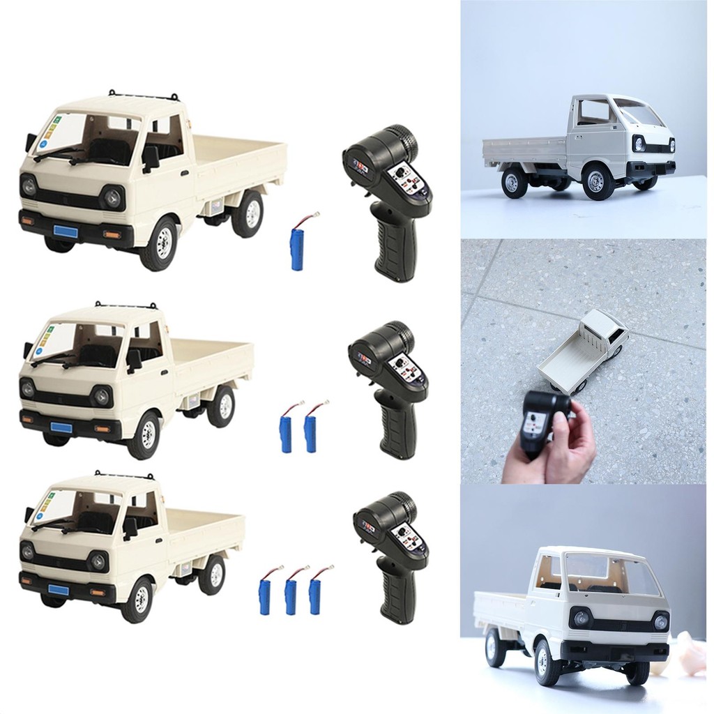 ชุด 1 WPL D12 Mini RC รถบรรทุก 1:10 Scale 4WD ปีนเขาไฟ LED RC ของเล่น