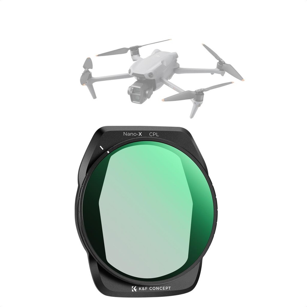 K&f Concept CPL Filter เข้ากันได้กับ DJI Air 3S, ฟิลเตอร์กระจกออปติคอลด้านบนเคลือบหลายน้ําหนักเบา