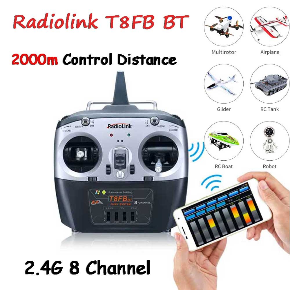 Radiolink T8FB BT RC วิทยุเครื่องส่งสัญญาณ 8 ช่อง 2.4G พร้อมตัวรับสัญญาณ R8EF รีโมทคอนโทรลสําหรับ RC