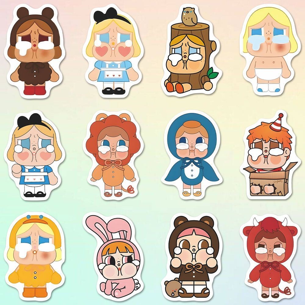 [ 55 แผ่น ] crybaby สติ๊กเกอร์เด็กร้องไห้ น่ารักๆ การ์ตูนป๊อป ปริมณฑล เคสมือถือ สติ๊กเกอร์กันน้ํา - รูปที่ 3