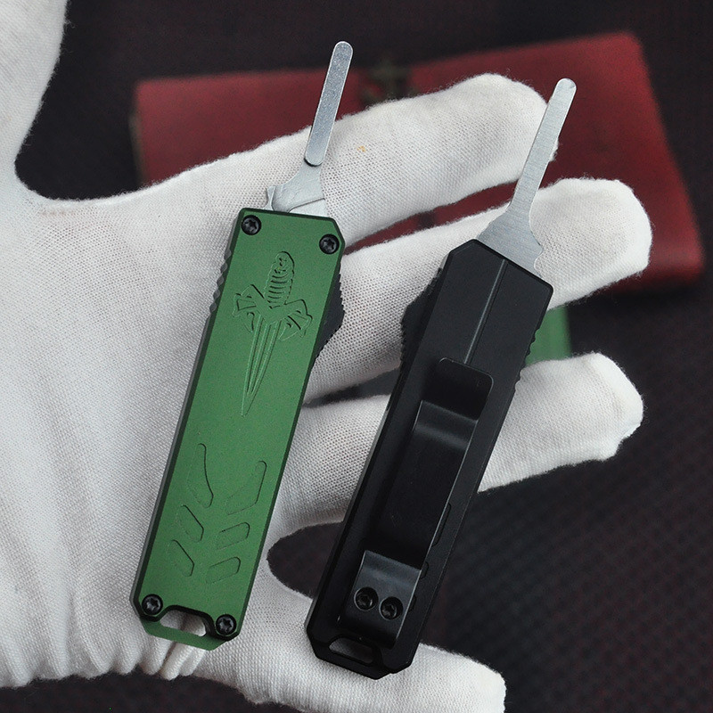 Microtech ไมโครเทคโนโลยี มีดช่าง  วัสดุก้าน: อลูมิเนียมอัลลอย (CNC) +10 ใบมีด