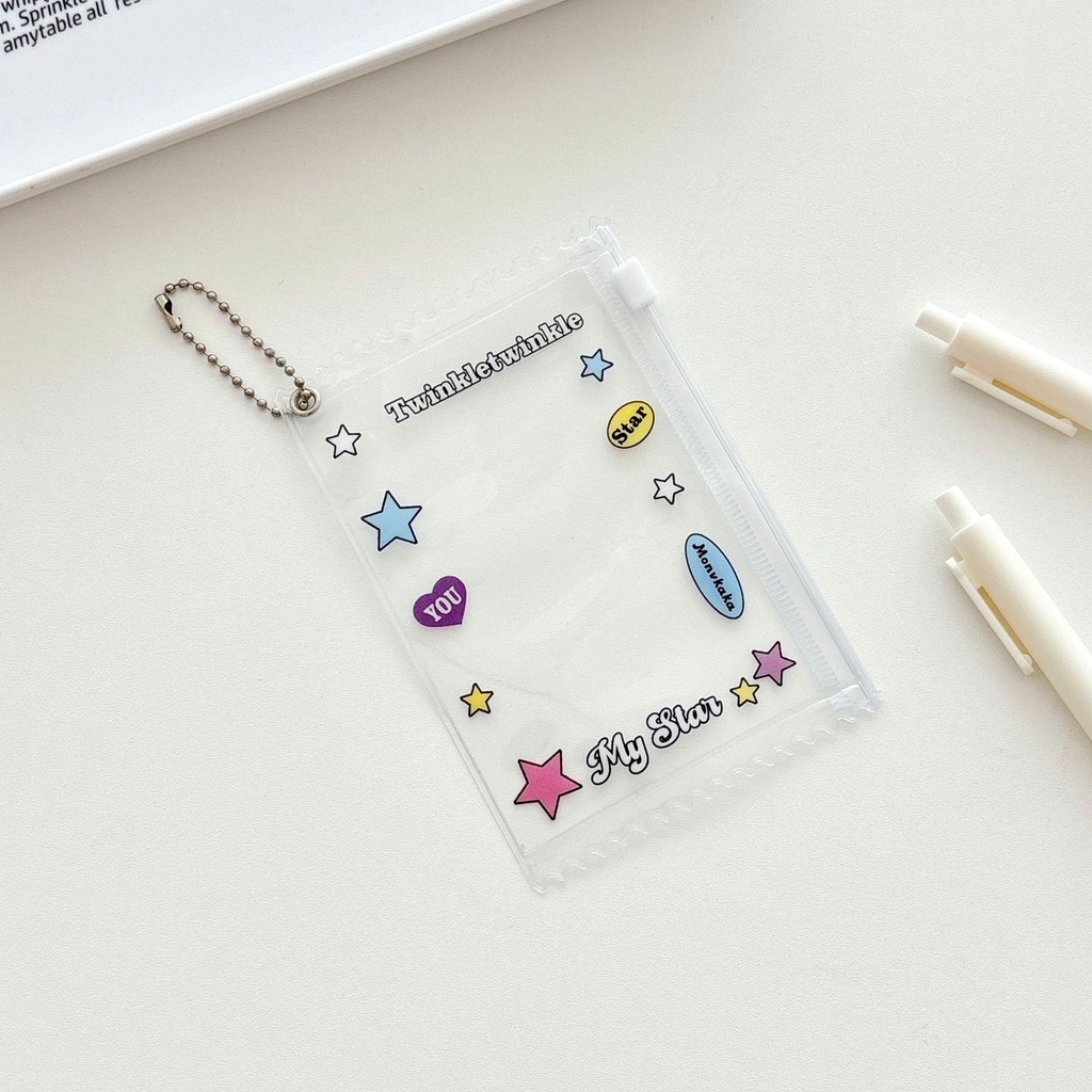 Star Small Card Zipper Bag Card Holder Random Card Holder Card Holder Gumei Bar Chirp Bag - รูปที่ 4