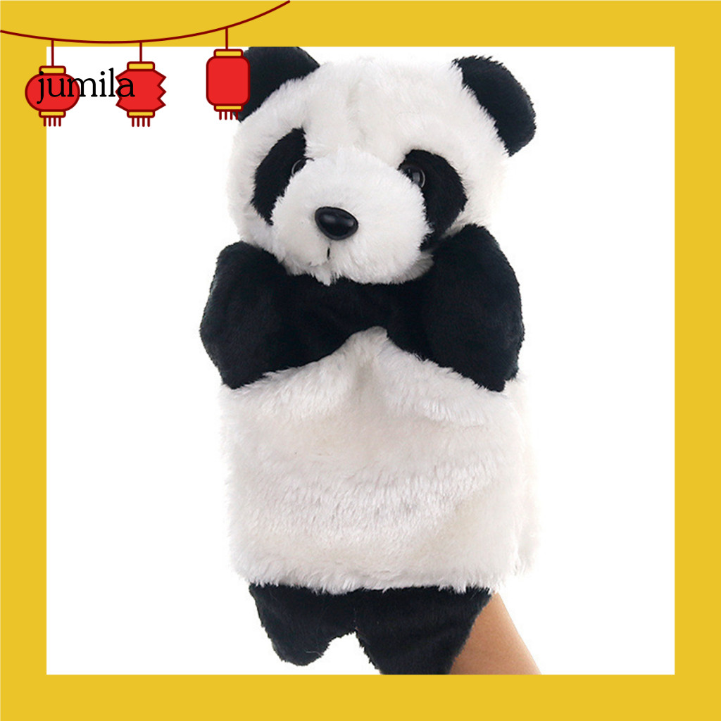 [JU] Fuzzy Panda Hand Puppet Children Gifts Boys Girls Animal Hand Puppet Toy Cute
