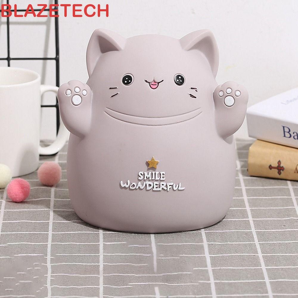 บลาเซเทค กระปุกออมสินแมว,ป้องกันการล่มสลายความจุขนาดใหญ่กล่องเก็บสุนัข,การ์ตูนสร้างสรรค์ตกทนสก์ท็อปเครื่องประดับสัตว์ตกแต่งบ้าน