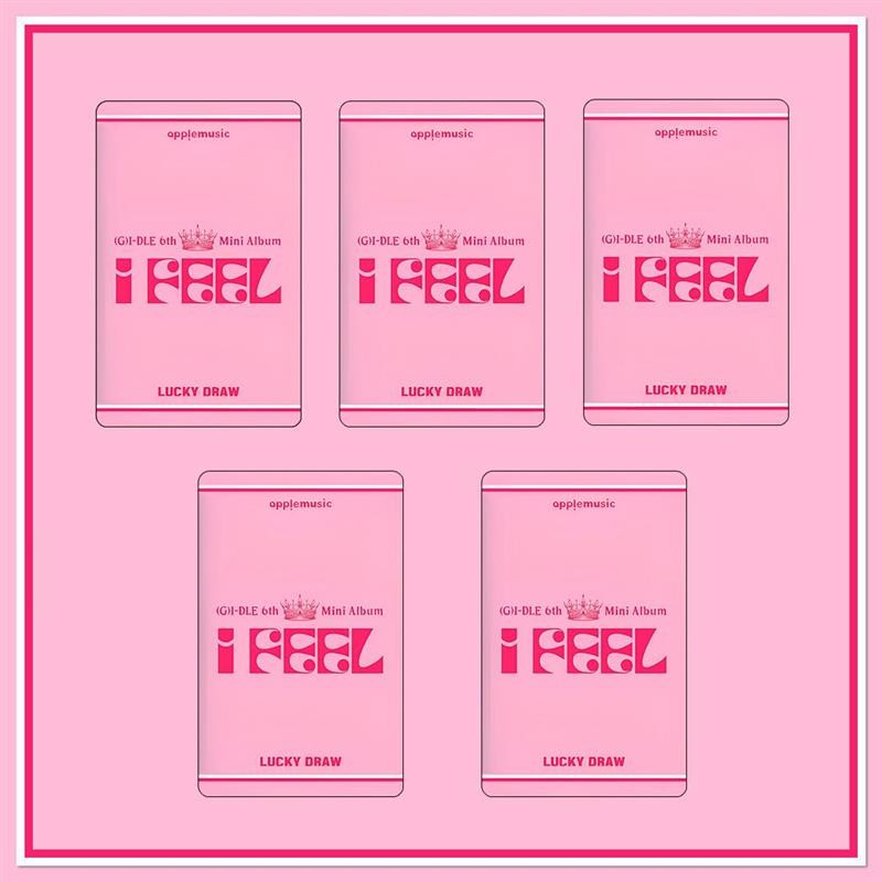 (((G) I-DLE DLE Feel Am1.0 Bonus Card Homemade Song Yuqi Ye Shuhua Photo Card (G) I-DLE Feel Am1.0 B