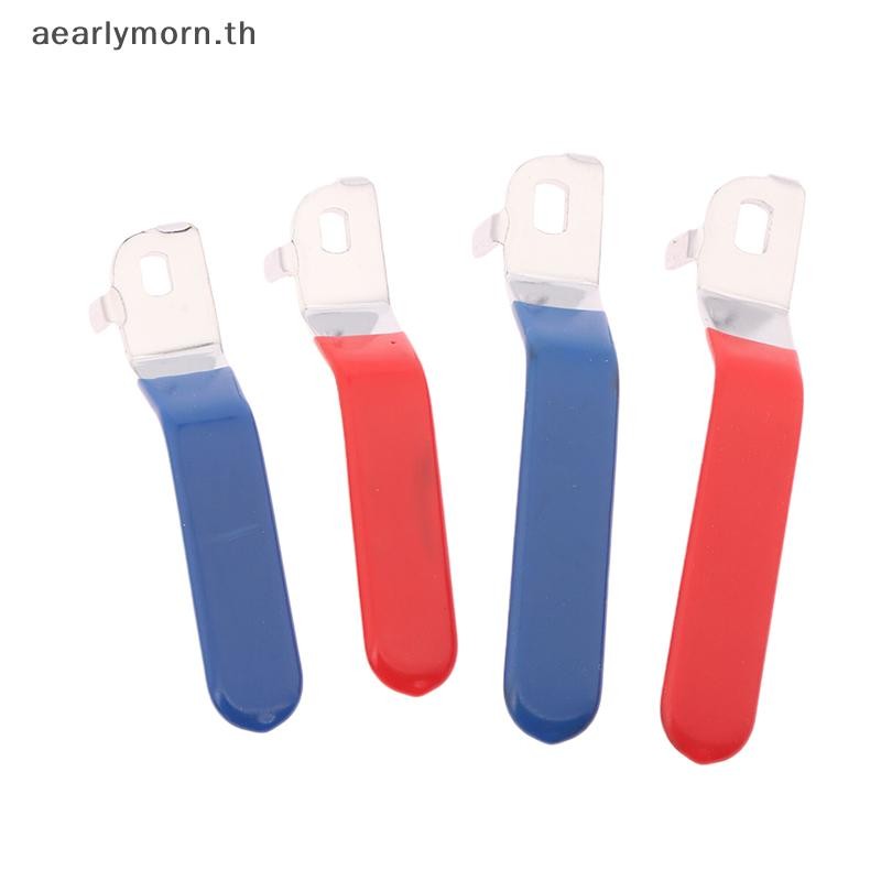 AA 1 ชิ้นวาล์ว Handle Lever Handle Iron Chrome Plated เปลี่ยนไตรมาสเปิดพลาสติก Grip สีฟ้าสําหรับ DN20 วาล์ว TH