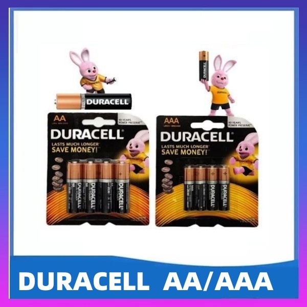 DURACELL AAA AA LR6 LR03 แบตเตอรี่อัลคาไลน์ Bateri 1.5V