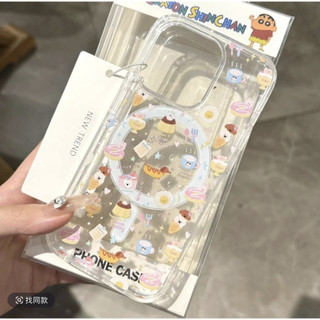 เคส ชาร์ตได้ แม่เหล็ก สำหรับ iPhone 16 16Pro 16Promax 11,12,13,14,15 Pro Plus Promax Xr 16e 16 e เคสใส ลายการ์ตูน น่ารัก