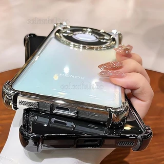 X9C 5G สีปลอกใสสําหรับ Honor X9C สมาร์ท HonorX9C X9d X6C HonorX7d 4G 5G Electroplate โปร่งใส TPU เคสโทรศัพท์กันกระแทกปลอกป้องกัน Anti-fall Soft ฝาหลัง