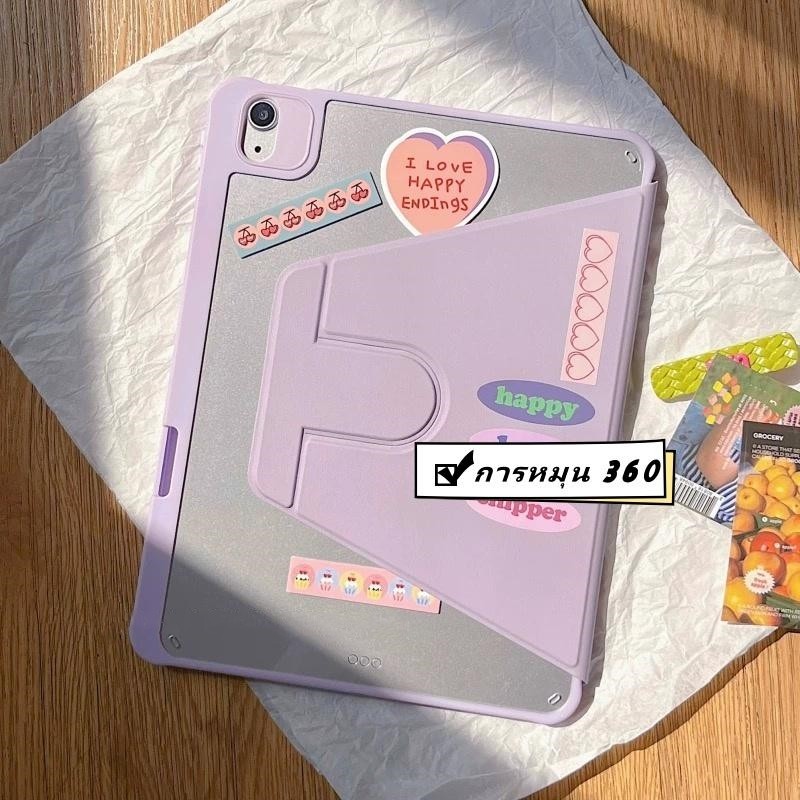 เคสอัจฉริยะ 360° สำหรับ gen7/8/9 เคส iPad pro 2021/20/22/18 หมุนได้360องศา gen10 AIR4/5 10.9