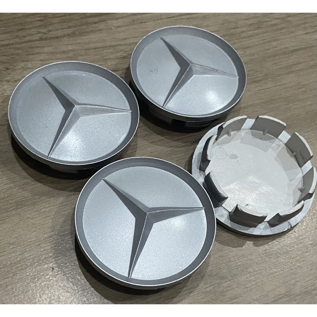 58 mm NEW 4 ฝา ฝาครอบดุมล้อ Mercedes Benz เบนซ์ ฝาครอบล้อ ดุม ดุมรถ ดุมล้อ ดุมแม็ก ฝาล้อ ฝาแม็ก ฝาดุมล้อ โลโก้ คลาสิก