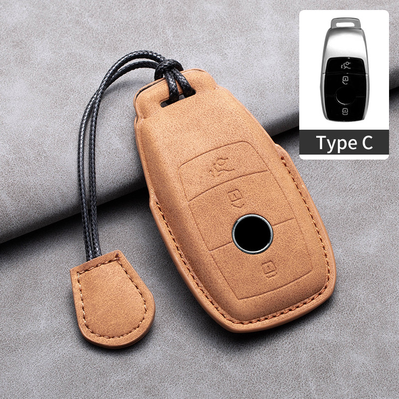 สําหรับ Mercedes Benz ECS GLC Class E200 E400 E63 W213 S550 S560 C260 A200 หนังรถ Remote Key กรณี Shell Protector