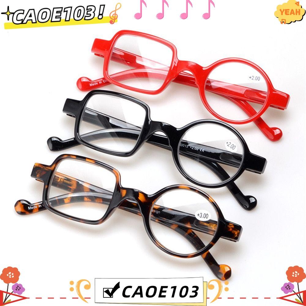 Caoe103 แว่นตา Presbyopic Retro Readers บานพับฤดูใบไม้ผลิแว่นตาอ่านหนังสือ