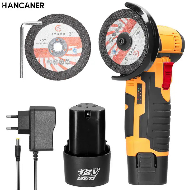 500W 19500Rpm Mini Cordless Angle grinder Electric Grinding Tool Mini Grinder Grinding machine power