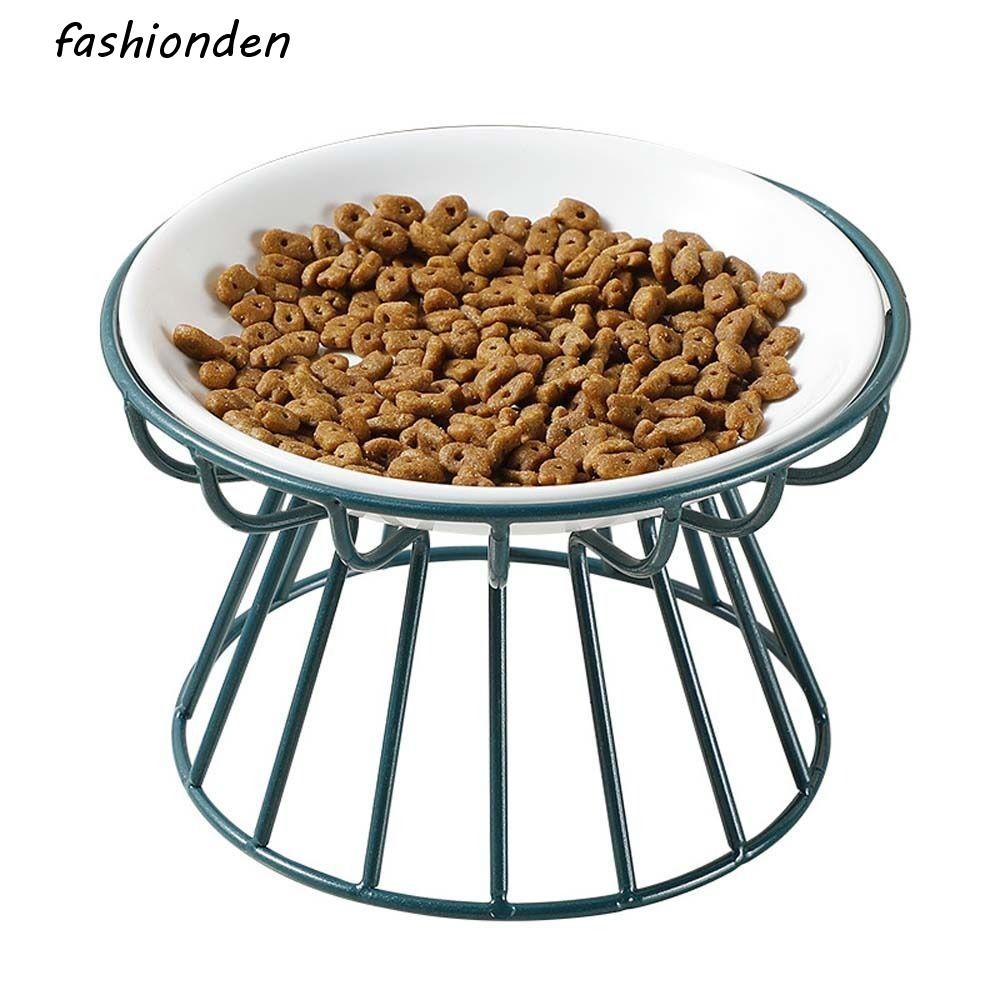 Fashionden อุปกรณ์สําหรับสัตว์เลี้ยง Anti-cervical Spondylosis Nordic Cat Feeder เครื่องดื่มลูกสุนัขลูกแมวขนมขบเคี้ยวจานกระป๋องสูงสัตว์เลี้ยง Feeder ชาม