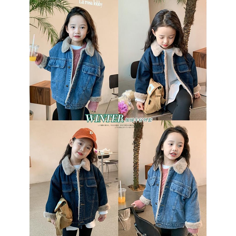 ฤดูหนาวใหม่ - เสื้อโค้ทขนกระต่ายเทียมสําหรับเด็กเกาหลี รูปที่ 2