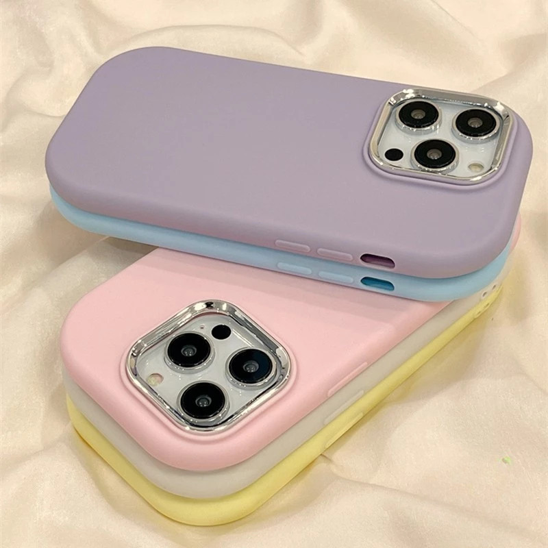 Case for Samsung A55 5G A05S A06 A15 5G A05 A54 5G A12 A16 A34 A35 A14 A25 A24 A52 A52S A32 A33 เคสโทรศัพท์โลหะซิลิโคน