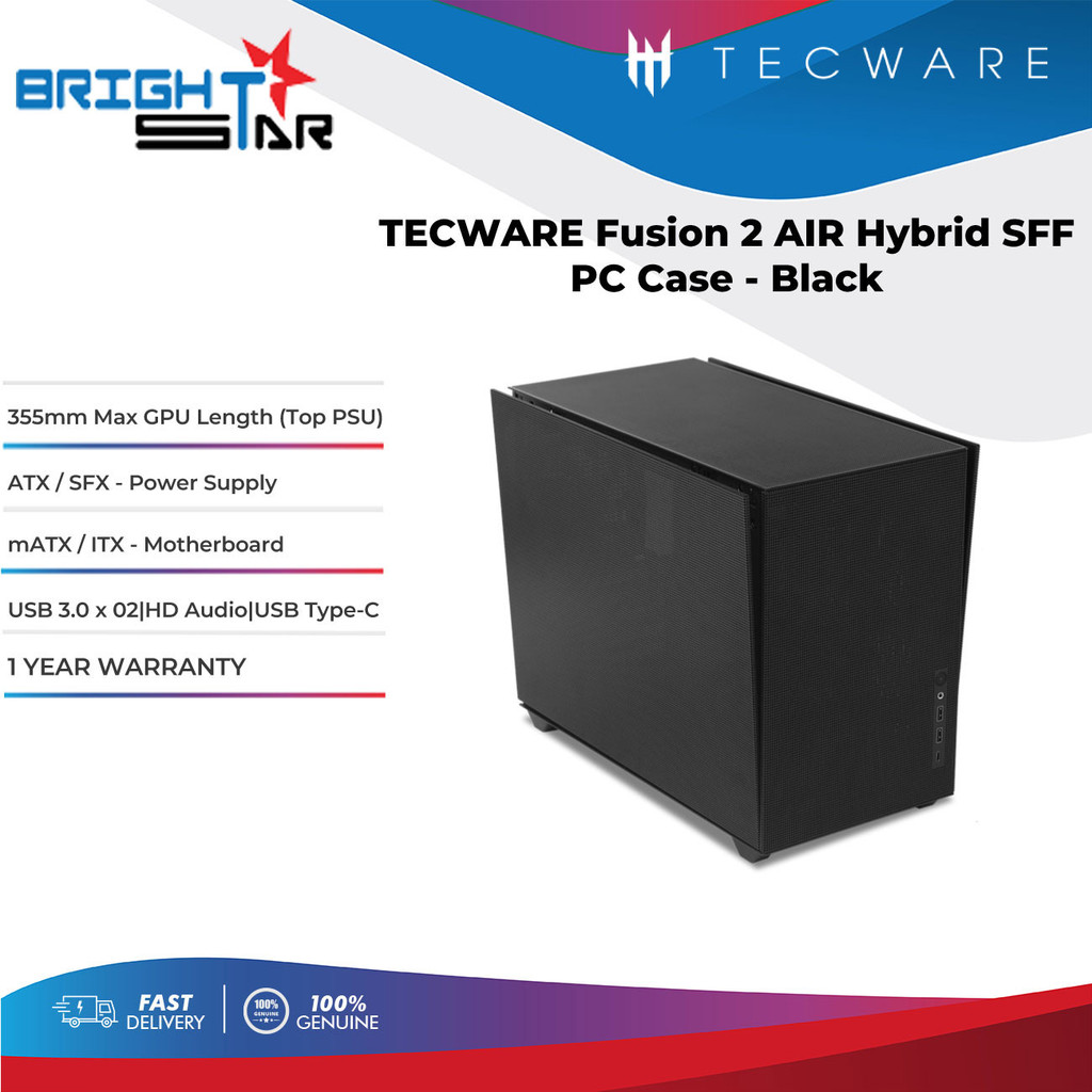 TECWARE Fusion 2 AIR High AirFlow SFF Mesh PC Case