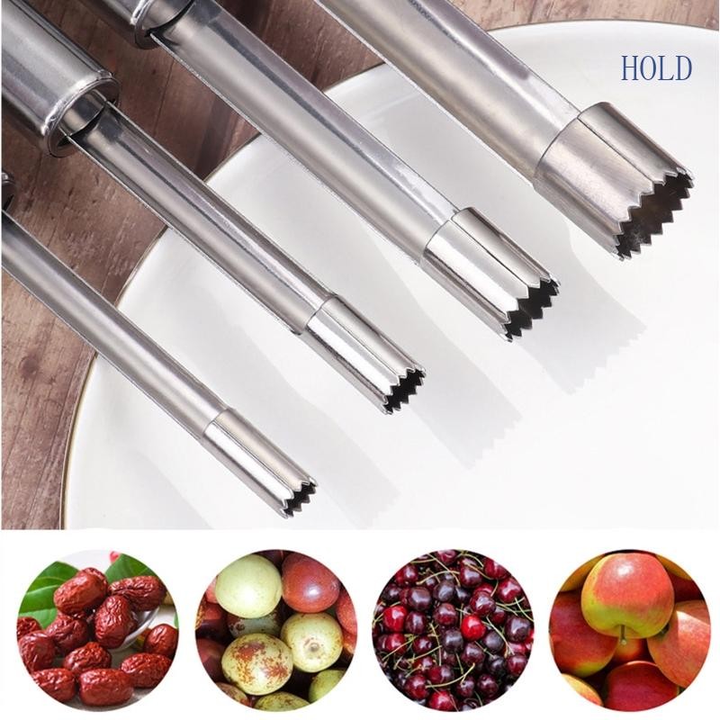 ฤดูร้อน 4 ชิ้นสแตนเลสผลไม้ Corer Pitter Pear Seed Remover เครื่องตัดครัว Gadgets บ้านผักเครื่องมือผลไม้ Pit R