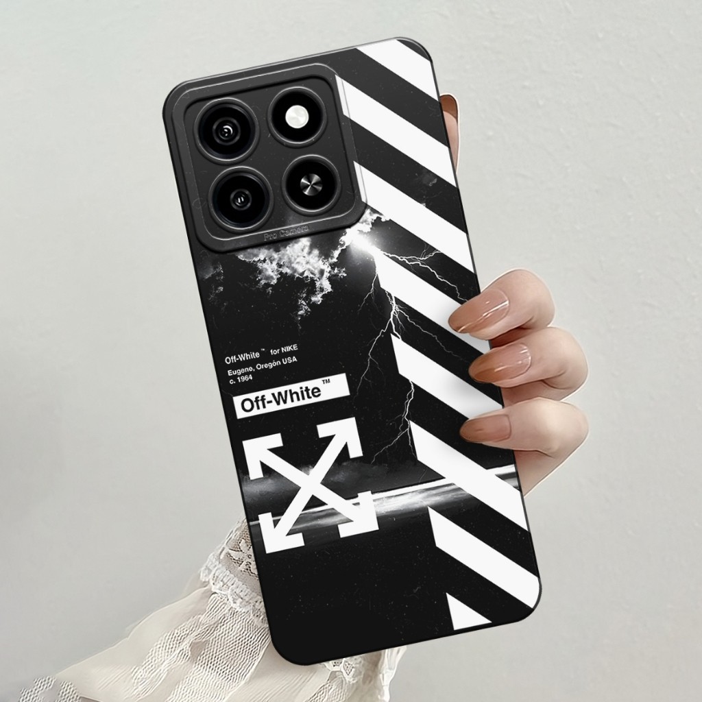 HP ล่าสุด ZTE Blade A35 / ZTE Blade A55 Softcase with Off White Motif - ZTE Blade A55 Phone Case - Z
