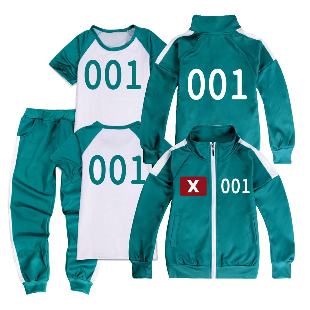 【110-170】game jacket for kids 456 Jacket+Pants+Tshirt 3pcs  001 067 333 set